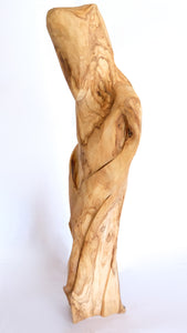 Handcrafted Sculpture from Reclaimed Olive Wood